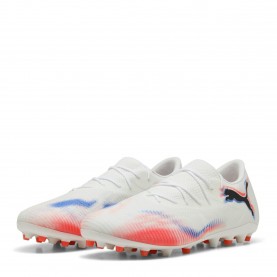 Футболни бутонки Puma Mens Future 8 Match Low Mg Firm Ground Football Boots - Puma White-Pu футболни,бутонки,детски,маратонки,за,футбол,на,закрито,всички,футболни,обувки,мъжки,футболни,обувки,футболни,обувки,за,твърд,терен,футболни,обувки,за,мек,т