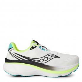 Маратонки Saucony Mens Hurricane 26 Road Running Shoes - White/Citron маратонки,мъжки,обувки,за,тренировка,бягане,маратонки,за,бягане,лека,атлетика,saucony,men,s,hurricane,26,road,running,shoes,white,citron