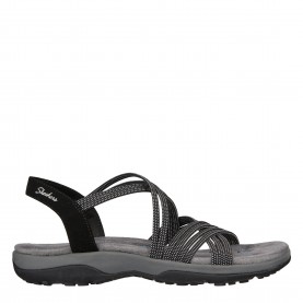 Дамски сандали Skechers Reggae Slim - Turn It Up Flat Sandals Womens - Black дамски,сандали,дамски,сандали,и,чехли,skechers,reggae,slim,turn,it,up,flat,sandals,womens,black