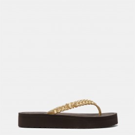 MICHAEL Michael Kors Zaza Platform Flip Flops - Brown michael,michael,kors,zaza,platform,flip,flops,brown