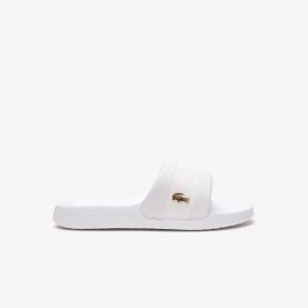 Lacoste Serve Metal Slides - Wht/Wht 21G lacoste,serve,metal,slides,wht,wht,21g