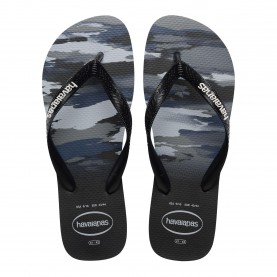 Джапанки Havaianas Mens Top Camu Black Flip Flops - Black/White джапанки,havaianas,men,s,top,camu,black,flip,flops,black,white