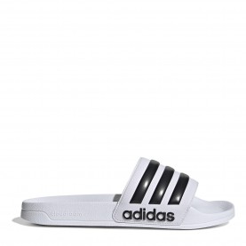 adidas Adilette Shower Slides Unisex - White/Black дамски,сандали,и,чехли,adidas,adilette,shower,slides,unisex,white,black