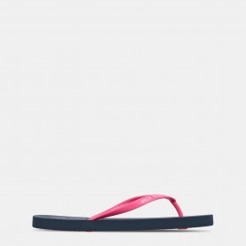 Дамски джапанки Jack Wills Womens JW Flop Flip Flops - Navy/Pink дамски,джапанки,дамски,обувки,jack,wills,womens,jw,flop,flip,flops,navy,pink
