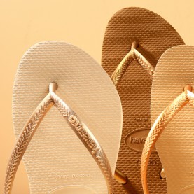 Дамски джапанки Havaianas Womens Slim Dark Brown Metal Flip Flops - Multi дамски,джапанки,дамски,обувки,havaianas,women,s,slim,dark,brown,metal,flip,flops,multi