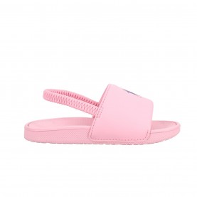 Polo Ralph Lauren Kids' Cayson Pool Sliders - Pink/Blue polo,ralph,lauren,kids',cayson,pool,sliders,pink,blue