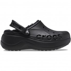 дамски,чехли,разпродажба,crocs,crocs,classic,lined,platform,clogs,womens,black