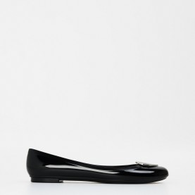 обувки,love,moschino,jelly,ballet,pumps,black,silver