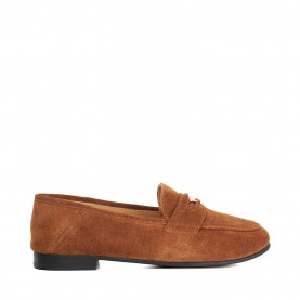 dune,london,women's,greek,loafers,dark,tan,suede