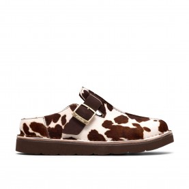 Clarks Womens Flat Mules - Cow Print clarks,women,s,flat,mules,cow,print