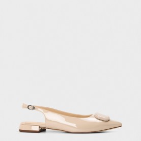 Clarks Womens Sensa15 Trim Slingbacks - Sand Patent clarks,women,s,sensa15,trim,slingbacks,sand,patent