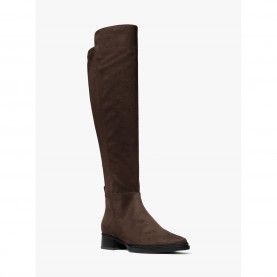 Обувки MICHAEL Michael Kors Bromley Flat Boots - Chocolate обувки,дамски,боти,michael,michael,kors,bromley,flat,boots,chocolate