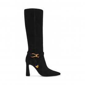 Steve Madden Sirrens Ld54 - Black Sued дамски,боти,steve,madden,madden,sirrens,ld54,black,sued