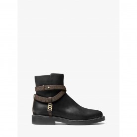 Обувки MICHAEL MICHAEL KORS Women's Flat Ankle Boots - Blk Brown обувки,дамски,боти,michael,michael,kors,women's,flat,ankle,boots,blk,brown