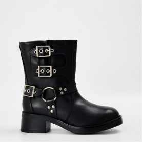 Steve Madden Becase Ld99 - Black Lthr дамски,боти,steve,madden,madden,becase,ld99,black,lthr