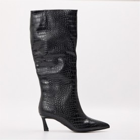 Steve Madden Lavan Ld99 - Black Croco дамски,боти,steve,madden,madden,lavan,ld99,black,croco