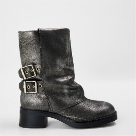 Steve Madden Bonfire Ld99 - Silver Lthr дамски,боти,steve,madden,madden,bonfire,ld99,silver,lthr