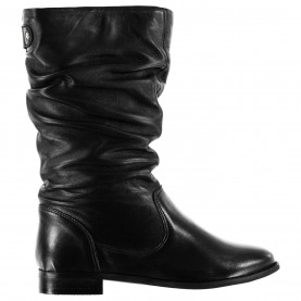 обувки,дамски,боти,linea,ruched,calf,boots,black