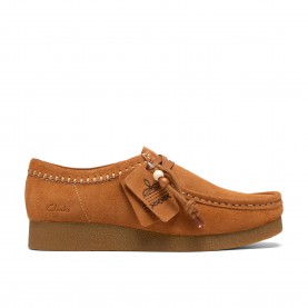 Дамски обувки Clarks Originals Womens Wallabee EVO Suede Moc-Toe Shoes - Ginger Combi дамски,обувки,clarks,originals,women,s,wallabee,evo,suede,moc,toe,shoes,ginger,combi