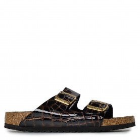 Birkenstock Bstk Arizona Leather Ld63 - Black Croc birkenstock,bstk,arizona,leather,ld63,black,croc