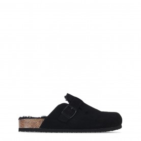 сандали,дамски,сандали,jack,wills,mule,sandals,black,black,fur