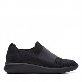 clarks,slip,on,trainers,black,combi