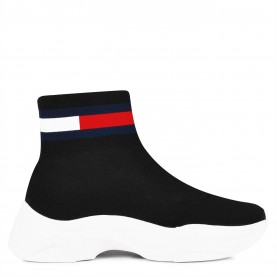 маратонки,маратонки,за,училище,ученически,обувки,tommy,jeans,sock,trainers,black,wht