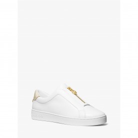 маратонки,michael,michael,kors,women's,keaton,zip,slip,on,trainers,white,gold