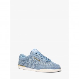 маратонки,michael,michael,kors,women's,nolan,lace,up,low,top,trainers,white,denim