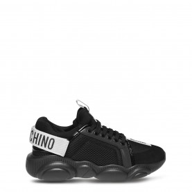 Маратонки MOSCHINO Touch Close Logo Trainers - Black 00A маратонки,маратонки,за,училище,ученически,обувки,moschino,touch,close,logo,trainers,black,00a
