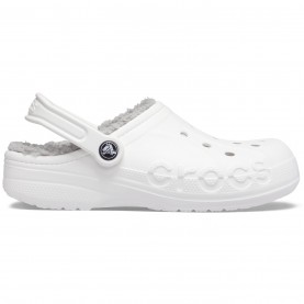 пантофи,чехли,разпродажба,crocs,crocs,women's,baya,lined,mule,slippers,white,grey