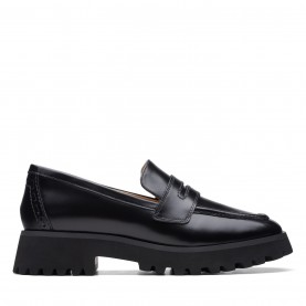 clarks,stayso,loafers,black,leather