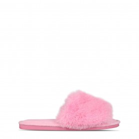 Be You Faux Fur Slider Slipper - Pink чехли,be,you,faux,fur,slider,slipper,pink