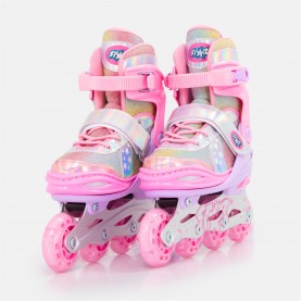 ролери,детски,ролкови,кънки,star,inline,skates,ch54,purple,pink