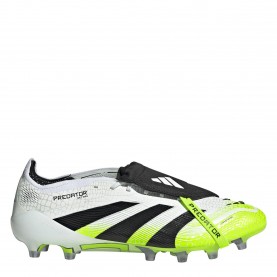 Мъжки футболни стоножки adidas Predator Fold-Over Tongue Mens Astro Turf Football Boots - White/Blk/Lemon мъжки,футболни,стоножки,всички,футболни,обувки,мъжки,футболни,обувки,футболни,обувки,за,мек,терен,футболни,обувки,за,твърд,терен,футбол,adidas,predator,fol