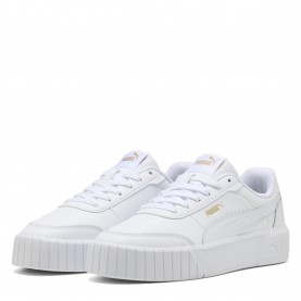 Дамски маратонки Puma Womens Carina Mia Classic Low-Top Trainers - White-Gold дамски,маратонки,дамски,маратонки,puma,women,s,carina,mia,classic,low,top,trainers,white,gold