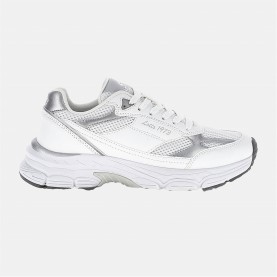 Маратонки Lotto Sport Italia Women's Low-Top Trainers - White/Slvr Mtal маратонки,дамски,маратонки,lotto,sport,italia,women's,low,top,trainers,white,slvr,mtal