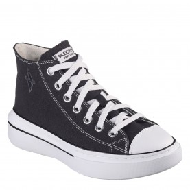 Дамски маратонки Skechers Canvas Mid Top Lace-Up W Air-Cooled Low-Top Trainers Womens - Black/White дамски,маратонки,маратонки,за,училище,ученически,обувки,кецове,за,училище,разпродажба,skechers,дамски,маратонки,skechers,canvas,mid,top,lace,up,w,air,coole