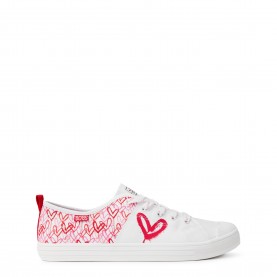 Дамски маратонки Skechers Heart Slip On Trainers Womens - White дамски,маратонки,дамски,маратонки,skechers,heart,slip,on,trainers,womens,white