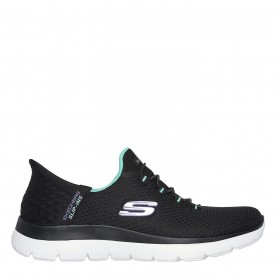 Skechers Slip-Ins: Summits - Diamond Dream - Black/Turquoise дамски,маратонки,skechers,slip,ins,summits,diamond,dream,black,turquoise
