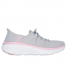 дамски,маратонки,дамски,маратонки,skechers,d,lux,walker,2.0,slip,on,trainers,womens,grey,pink