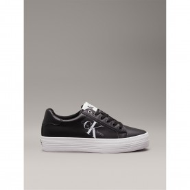 Дамски маратонки Calvin Klein Jeans Womens Vulc Flatform Lace-Up Low-Top Trainers - Black дамски,маратонки,calvin,klein,jeans,women,s,vulc,flatform,lace,up,low,top,trainers,black