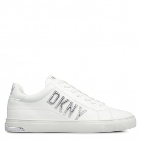 Дамски маратонки DKNY Womens Adira Lace Up Low-Top Trainers - Wht/Silver дамски,маратонки,dkny,women,s,adira,lace,up,low,top,trainers,wht,silver