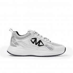 маратонки,mallet,women's,willow,low,top,trainers,white,silver