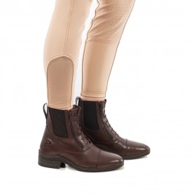 гумени,ботуши,за,езда,всички,обувки,за,езда,brogini,vasto,double,zip,paddock,riding,boot,brown