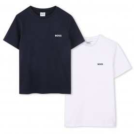 тениска,детски,облекла,boss,boss,2,pk,t,shirts,in61,navy,white