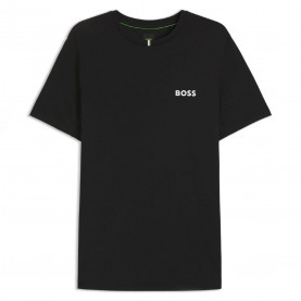 Тениска Boss Odour-Control Slim Fit T-Shirt in Stretch Piqu¿ - Black тениска,мъжки,тениски,boss,odour,control,slim,fit,t,shirt,in,stretch,piqu,black