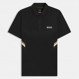 Блуза с яка Boss Paule Active Slim-Fit Polo Shirt - Black блуза,с,яка,мъжки,тениски,boss,paule,active,slim,fit,polo,shirt,black