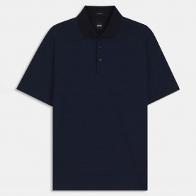 Блуза с яка Boss H-Parris 102 Mercerised Cotton Polo Shirt - Dark Blue блуза,с,яка,мъжки,тениски,boss,h,parris,102,mercerised,cotton,polo,shirt,dark,blue