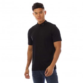 Тениска Fred Perry Laurel Wreath High Neck T-Shirt - Black тениска,мъжки,тениски,fred,perry,laurel,wreath,high,neck,t,shirt,black